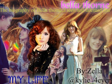 The cover that I made for Bella´s biography!LOL ;)